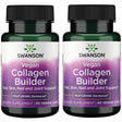 Swanson Vegan Collagen Builder - Featuring Dermaval 60 Veg Caps 2 Pack