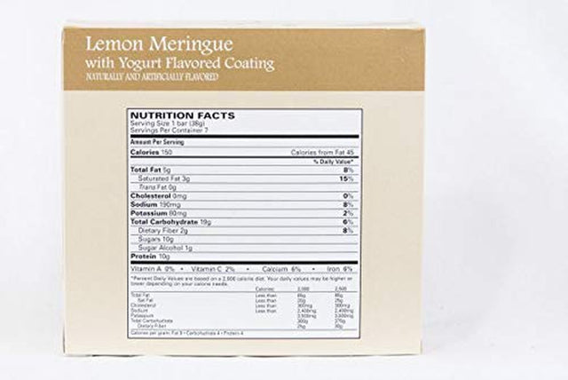 Diet Protein to Go Lemon Meringue Yogurt Bar - 35 SERVINGS (5 Boxes) - HIGH PROTEIN - LOW CARB