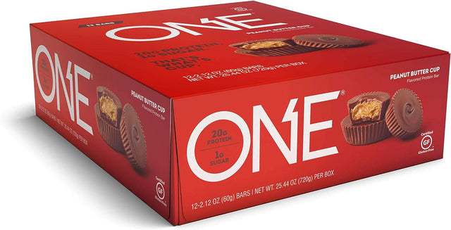 One Protein Bar, Peanut Butter Cup, 12 Count (Pack of 6)