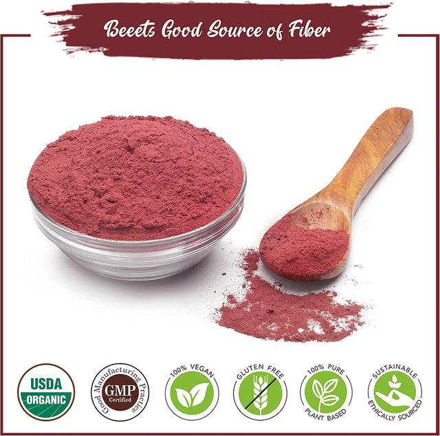 USDA Certified Organic All Natural Beetroot Powder 1 Lbs Non GMO | Nitric Oxide Booster*