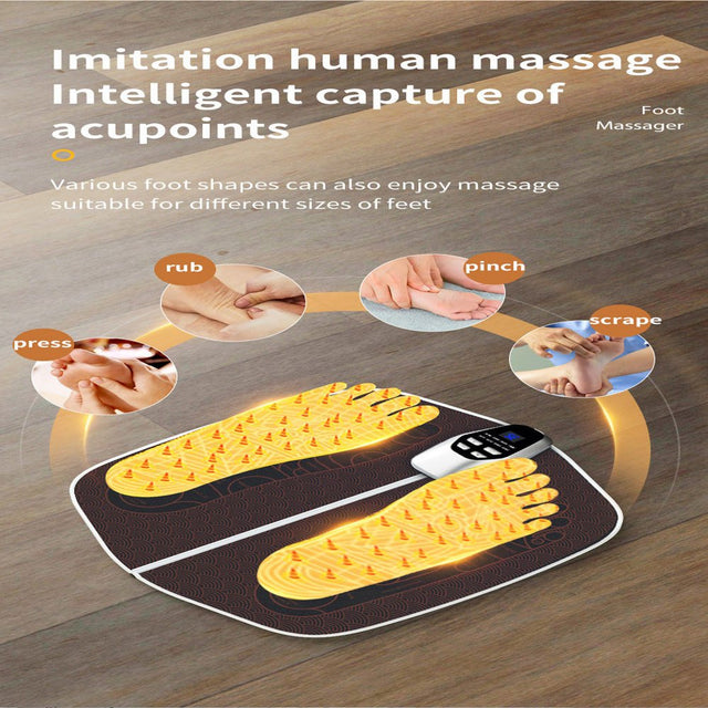 Weloille Foot Massager for Neuropathy Feet Whole Body Massager for Neuropathy Foot Massager for Circulation and Pain Relief for Those Who Stand and Work All Day(350*320*10Mm)