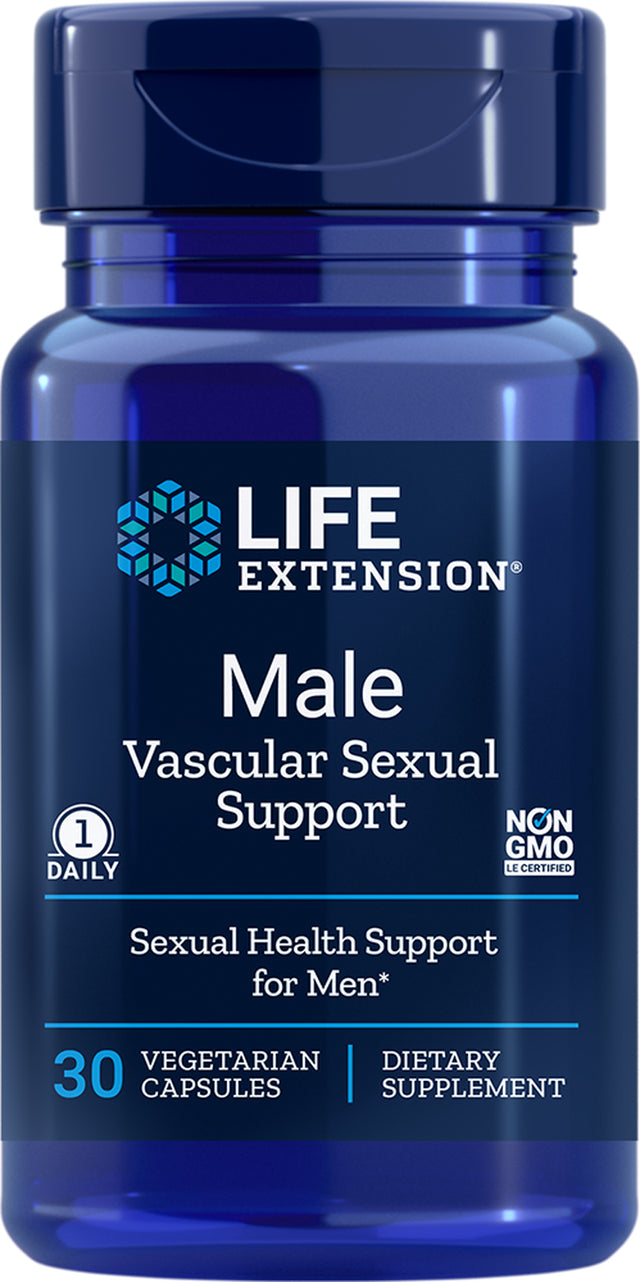 Life Extension Male Vascular Sexual Support for Men 30 Capsules