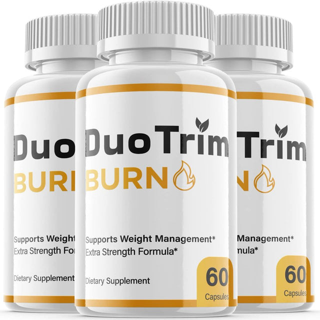 (3 Pack) Duo Trim Burn - Keto Weight Loss Formula - Energy & Focus Boosting Dietary Supplements for Weight Management & Metabolism - Advanced Fat Burn Raspberry Ketones Pills - 180 Capsules