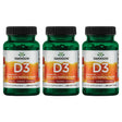 Swanson Vitamin D3 - Highest Potency 5,000 Iu (125 Mcg) 250 Sgels 3 Pack