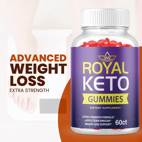 (3 Pack) Royal Keto ACV Gummies - Supplement for Weight Loss - Energy & Focus Boosting Dietary Supplements for Weight Management & Metabolism - Fat Burn - 180 Gummies