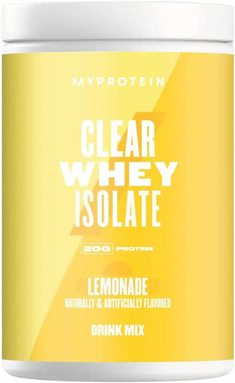 Myprotein® - Clear Whey Isolate - Whey Protein Powder - Naturally Flavored Drink Mix - Daily Protein Intake for Superior Performance - Lemonade (20 Servings)