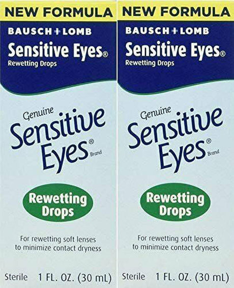 Bausch & Lomb Sensitive Eyes Rewetting Drops 1 Oz Pack of 6