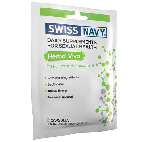 Swiss Navy- Herbal Viva- 4 Pills, Unisex