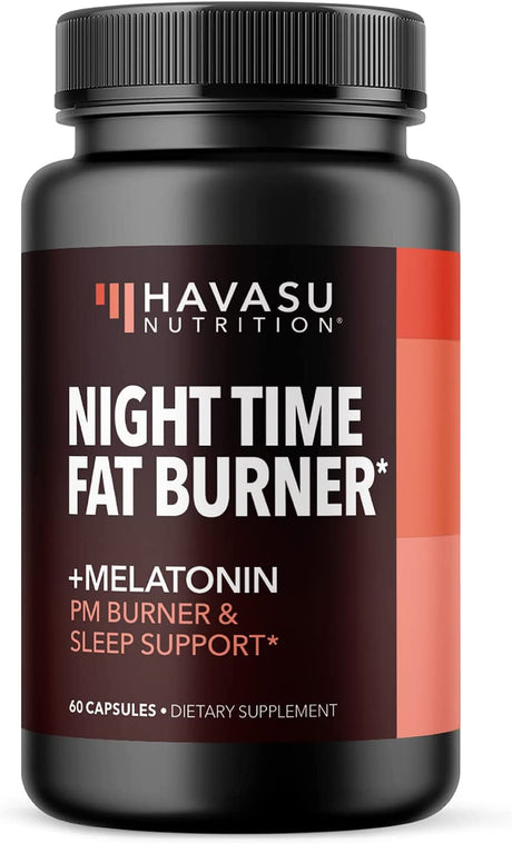 HAVASU NUTRITION Night Time Fat Burner Metabolism Booster | Appetite Suppressant & Supplement to Support Weight Loss | 60 Weight Loss Supplement Pills for Men