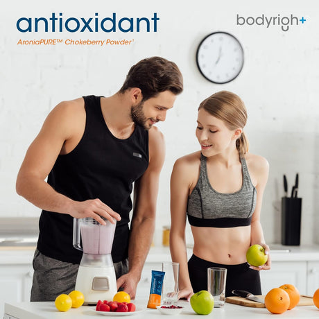 Bodyright Antioxidant Boost - Antioxidant Superfood Powder - 30 Servings - Unflavored Aronia Berry Powder for Smoothies - Organic Vegan Antioxidants Supplement for Men and Women