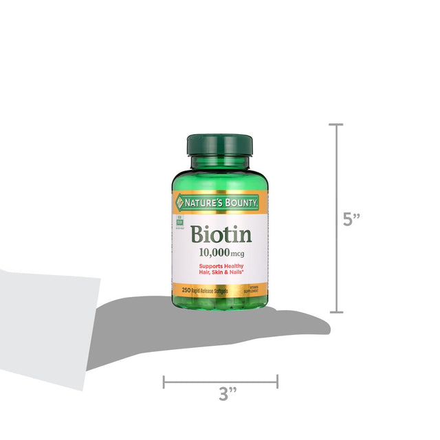 Nature'S Bounty Biotin 10,000 Mcg, 250 Ct.