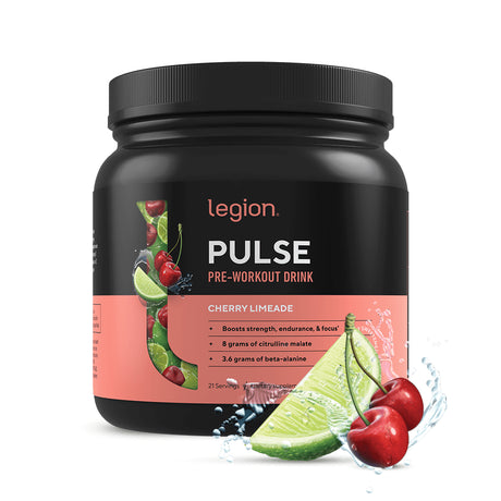 Legion Pulse Pre Workout with Caffeine for Energy, Cherry Limeade, 20 Servings