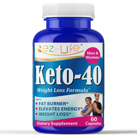 Keto Fat Burner, Advanced Vegan Diet Weight Loss Pills, Appetite Suppressant, Metabolism Booster - 60 Capsules