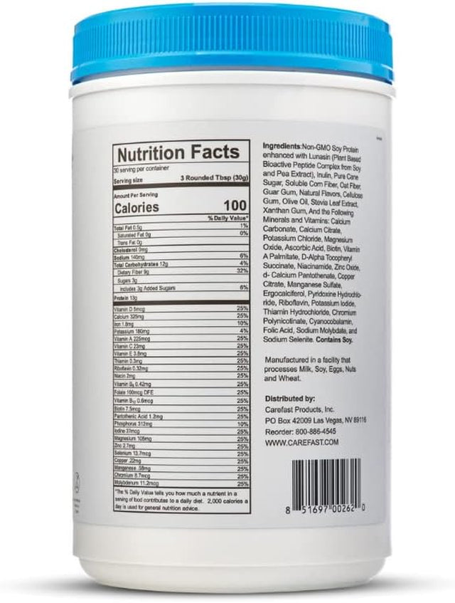 Stay Planted Plant-Based Non-Gmo Soy Healthy Protein Powder Drink Mix - Vanilla Flavored - 2Lb Tub - 13G Protein - Makes Great Tasting Low Carb Vegan Shakes & Smoothies