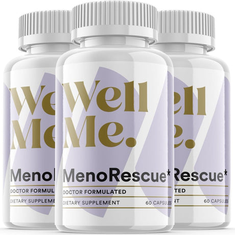 (3 Pack) Wellme Menorescue - Keto Weight Loss Formula - Energy & Focus Boosting Dietary Supplements for Weight Management & Metabolism - Advanced Fat Burn Raspberry Ketones Pills - 180 Capsules