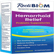 Biom Probiotics Rectibiom Probiotic Hemorrhoid Relief Suppositories, Natural Hyaluronic Acid Suppositories with Turmeric Extract, 15 Count