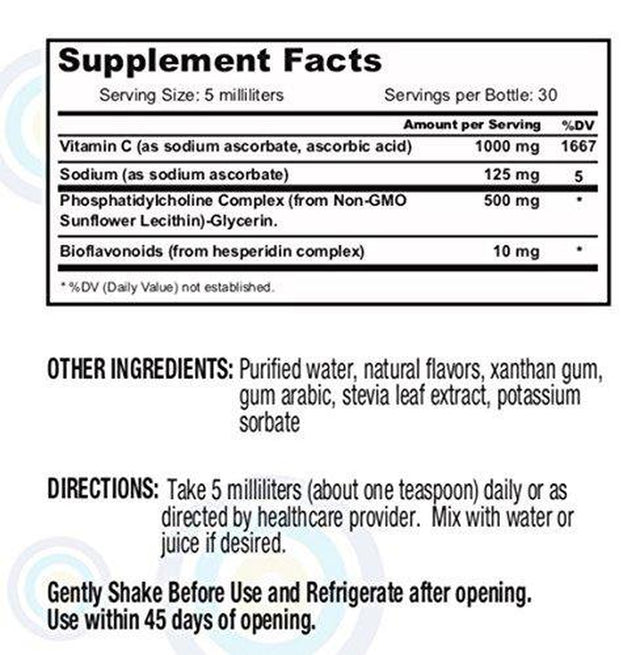 Liposomal Vitamin C 1000 Mg Liquid - Sunflower Formula - Quali®-C Vitamin C from Scotland - Made in the USA - Formed LIPOSOMES - Highest Absorption - Immune Support - Non-Gmo, Non-Soy - 30 Servings