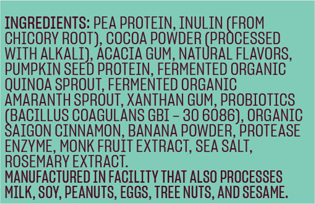 Vega Hello Wellness You’Ve Got Guts Blender Free Smoothie, Choco Cinnamon Banana - Plant Based Vegan Protein Powder, 5G Prebiotic Fiber, 0G Added Sugar, 14.3 Oz (Packaging May Vary)