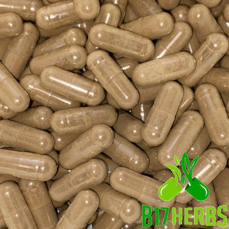 Beef [H]Eart [O]Rgan [P]Owder W/ [L]Iver Veg. Caps | 600Mg | 50/50 Ratio | Grass Fed | Natural | [B]Ovine | B17 Herbs - Bulk Purchase 500 Veg. Caps