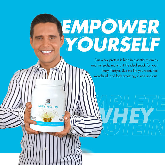 Yes You Can! Whey Protein Powder, High Protein Snack, Gluten-Free Protein Powder Contains Iron and Vitamin D, Protein Shake Powder for On-The-Go Filling Snacks - (Vanilla)