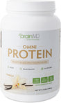 BRAINMD Dr Amen Omni Protein Vanilla - 2.38 Lbs - Plant-Based Protein Powder - Promotes Energy & Exercise Recovery - Vegan, Vegetarian, Sugar Free, Gluten Free - 30 Servings