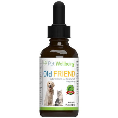 Pet Wellbeing Natural Immune System Support for Old Dogs - Old Friend 2Oz (59Ml)