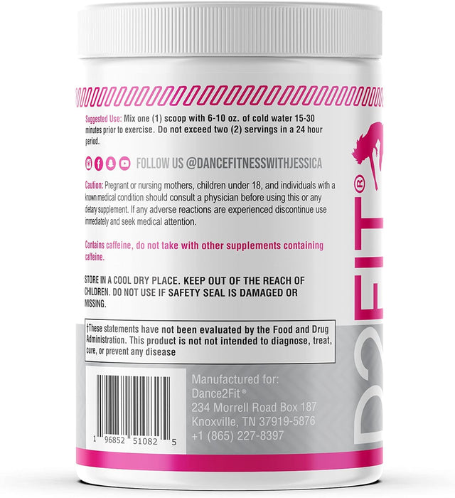 D2Fit (By Jessica Bass Women’S Pre Workout Multi Collagen (2.5G) + Biotin (150Mcg) - Supports Healthy Hair, Skin & Nails, Supports Increased Energy, Focus & Endurance - Sour Gummy 9.73 Oz (276G)