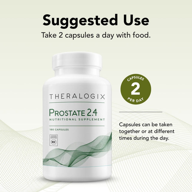 Theralogix Prostate 2.4 Prostate Health Supplement with Lycopene and Soy Isoflavones