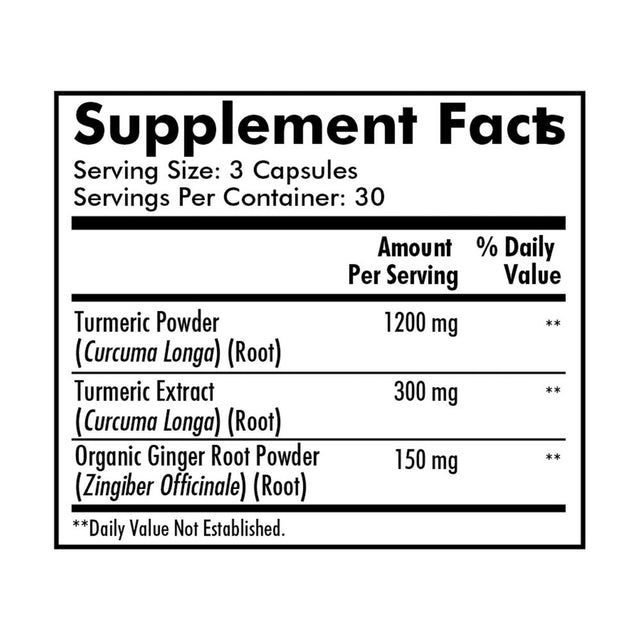 Santo Remedio, Turmeric Supports Joint Health, Dietary Supplement, 1650 Mg, 90 Count