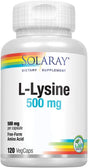 Free-Form L-Lysine 500Mg Solaray 120 Vegcaps