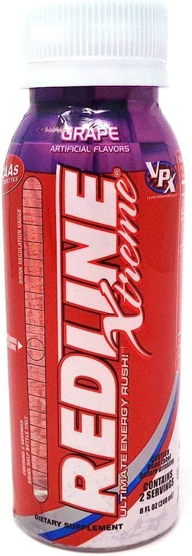 Vpx Redline Xtreme, Grape, 8 Oz Bottles, 24Count