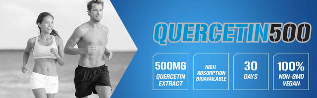 Quercetin 500Mg Antioxidant Supplement - Extra Strength Quercetin Dihydrate Flavonoid for Daily Immune Support & Bone and Joint Health - EVL Nutrition Quercetin 30Ct Capsules