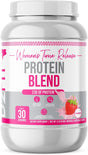 D2Fit (By Jessica Bass Women'S Time Release Protein Blend, 4 Sources of Protein, Net Wt. 2 Lb. Strawberry (918G) Dietary Supplement Servings per Container: Approx. 30