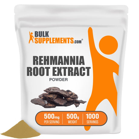 Bulksupplements.Com Rehmannia Root Extract - Kidney Support - Anti-Inflammatory Supplements - Renal Vitamins - Kidneys Supplements (500 Grams)