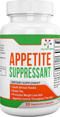 Appetite Suppressant 30 Capsules - S. African Hoodia and Green Tea Extract Control Appetite, Support Weight Loss, Increase Energy and Metabolism, Made in USA