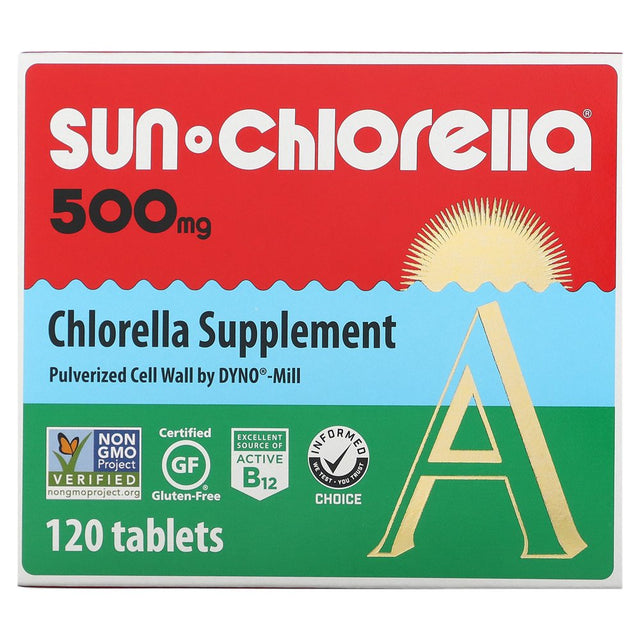 Sun Chlorella Chlorella Supplement, 500 Mg, 120 Tablets