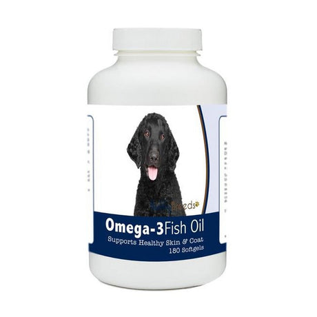 Healthy Breeds 840235183952 Curly-Coated Retriever Omega-3 Fish Oil Softgels, 180 Count