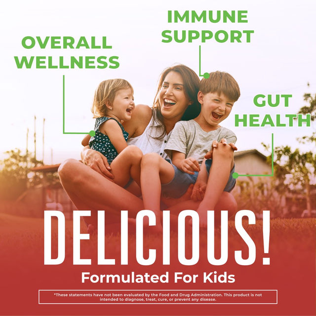 Maryruth'S | USDA Organic Kids Probiotic Gummies | 2.5 Billion CFU | Strawberry Flavor | Vegan, Non-Gmo | 60 Count | Unisex