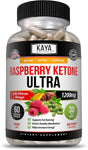 Kaya Naturals Keto Diet Raspberry Ketone - Weight Loss Supplement, Appetite Control, Boost Metabolism - 60 Count