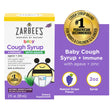 Zarbee'S Baby Cough Syrup + Immune with Agave & Zinc, Grape Flavor, 2 Fl Oz