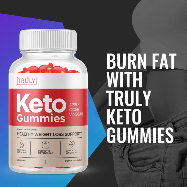 (5 Pack) Truly Keto ACV Gummies - Supplement for Weight Loss - Energy & Focus Boosting Dietary Supplements for Weight Management & Metabolism - Fat Burn - 300 Gummies