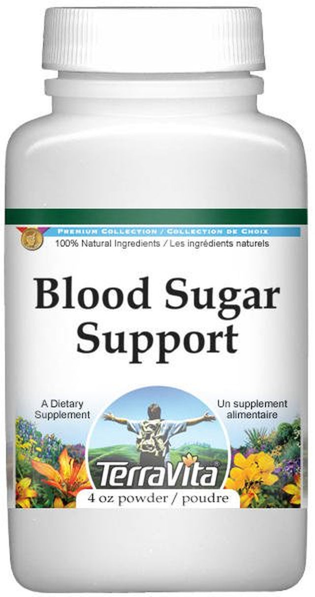 Terravita Blood Sugar Support Powder - Gymnema, Fenugreek, Bilberry and More, (4 Oz, 1-Pack, Zin: 517142)