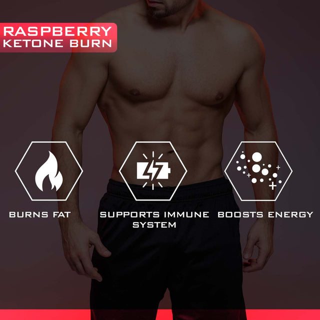 Raspberry Ketone Burn - Natural Weight Loss Diet Supplement & Appetite Suppressant, 2 Bottles (30 Capsules Each)