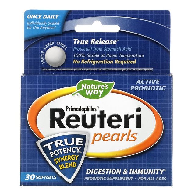 Nature'S Way Probiotics Primadophilus Reuteri Pearls 1 Billion CFU - 30 Pearls