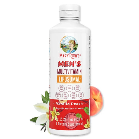 Maryruth Organics | Liquid Multivitamin for Men | Vegan Liposomal | Immunity & Energy Support | 15.22 Oz (450 Ml) | Vitamins D, C, E & More!