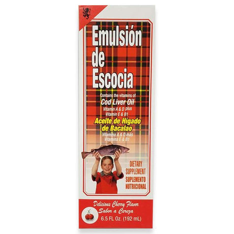 Emulsion De Escocia Cherry 6.5 Oz. Cod Liver Oil 2-PACK