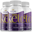 (3 Pack) Regal - Keto Supplement for Weight Loss - Energy & Focus Boosting Dietary Supplements for Weight Management & Metabolism - Advanced Fat Burn Raspberry Ketones Pills - 180 Capsules