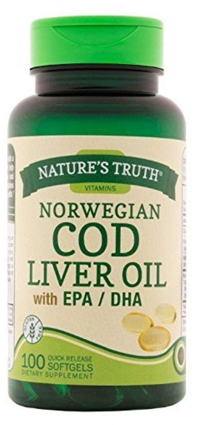 Nature'S Truth Norwegian COD Liver Oil Supplement, 100 Ea (Pack of 2)