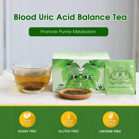 Wins Town Blood Uric Acid Balance Tea, Promote Purine Metabolism Gout Tea, 20 Teabags