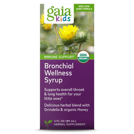 Gaia Herbs Organic Bronchial Wellness for Kids -- 3 Fl Oz